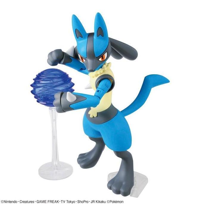 Ready stock Pokemon Plamo Collection Sellect no 44 Rioulu & Lucario