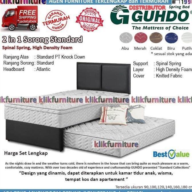 Springbed Guhdo 2in1 Standard Sorong Bawah 120x200cm
