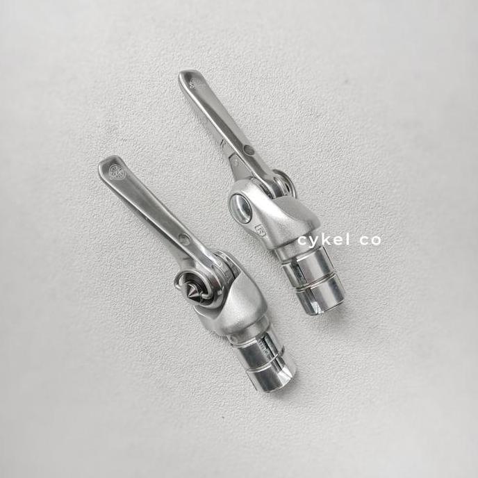 cv.mirei / dia compe ene touring bar end control silver bar end shifter Diskon