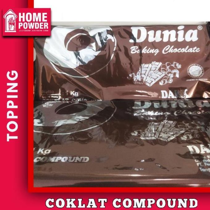 Coklat Compound Dunia Baking Chocolate Dark 1kg Coklat batangan Kiloan Murah Food Cocoa