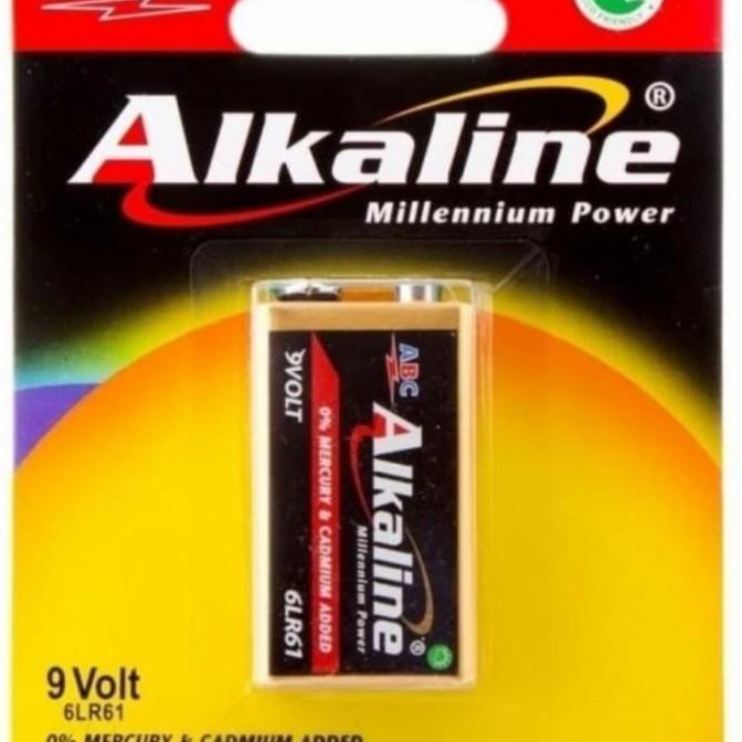 Paor- Baterai Alkaline 9Volt (Baterai Kotak Alkaline 9 Volt)