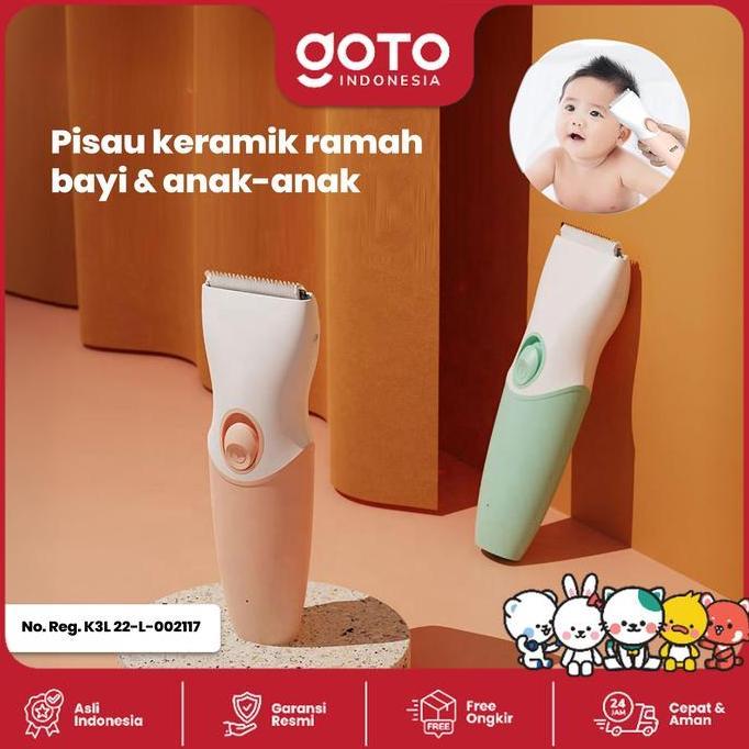 Goto Chioo Electric Shaver - Alat Cukur Rambut Elektrik Portable Hijau, Grey, Pink