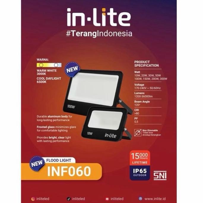 Termurah Lampu Sorot Led 30W/ Kap Sorot Led Inf060 30 Watt Inlite