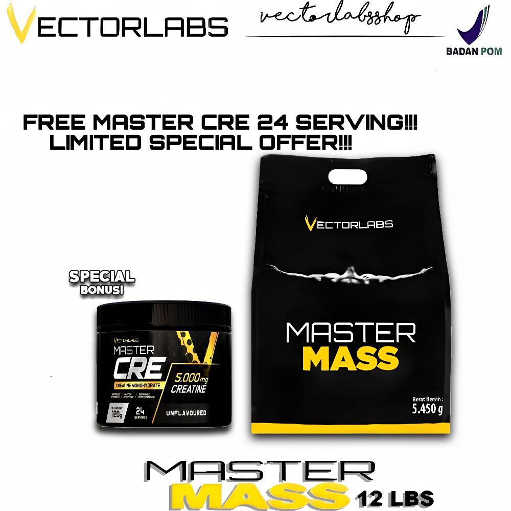 Vectorlabs Master Mass Gainer 12Lbs 5,4Kg Susu Protein Penambah Berat Badan