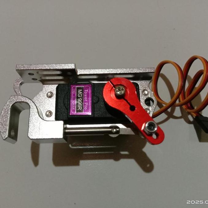 pengait servo metal untuk drone angkut beban drop paket / barang ( bisa untuk pengait tali pancing)