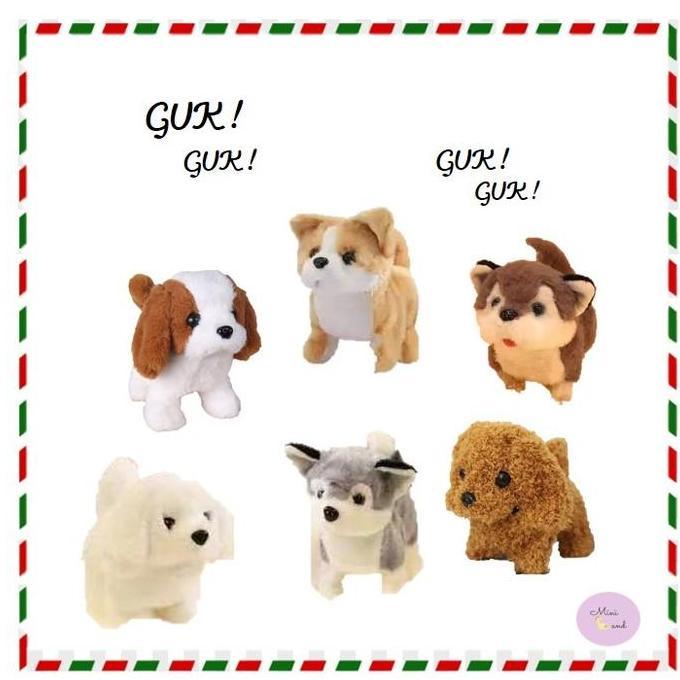 Bear- Mainan Boneka Anjing Bisa Bergerak, Berjalan & Berbunyi/ Mainan Anak Boneka Anjing Berjalan Lu