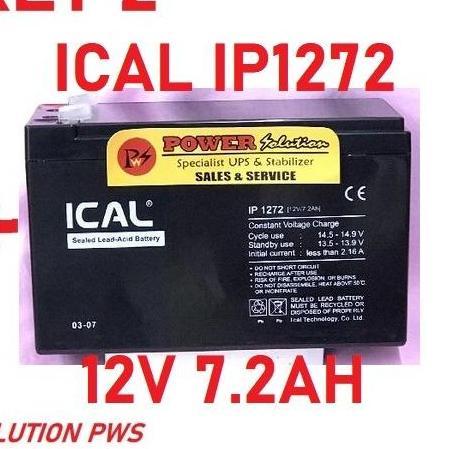 Compo- Aki Baterai Kering Ups Ica Ical 1272 Pengganti Ip1275 Ical 12V 7Ah