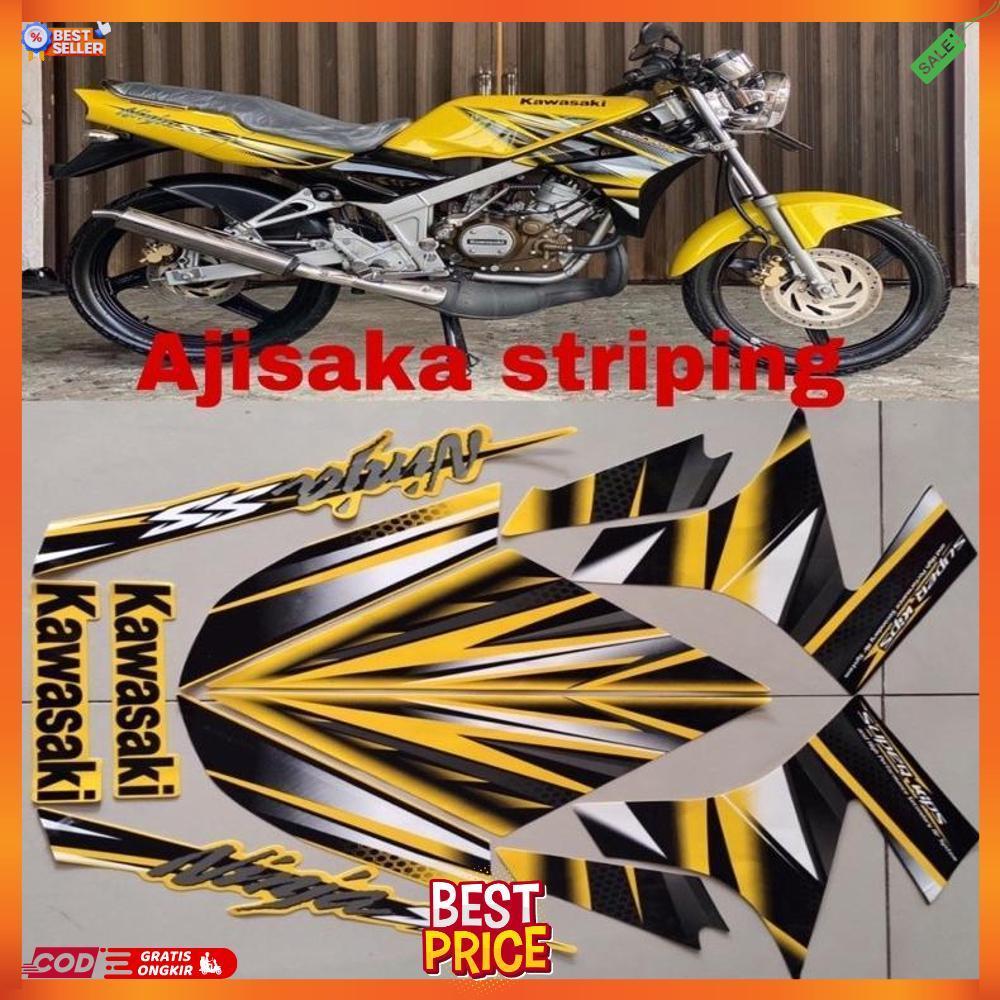 Stiker Ninja Ss 2013 Kuning Striping Ninja Ss Kuning 2013 Striping Stiker Lis Les Kawasaki Ninja Ss 