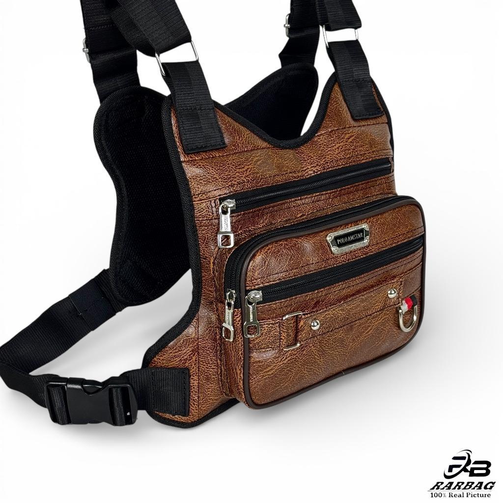 Tas Dada Kulit Terbaru Original Polo Amstar Chest Bag Chest Rig Bag Tas Selempang Dada