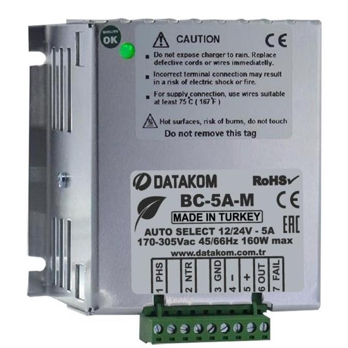 TERBARU - BATTERY CHARGER DATAKOM ORIGINAL 5A 12V / 24V / SMPS125 /  SMPS245