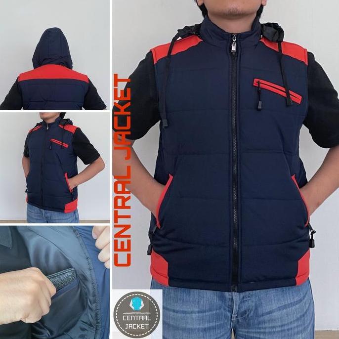 Bless- Rompi Parasut Pria Ukuran Jumbo - Jaket Rompi Motor Terproof