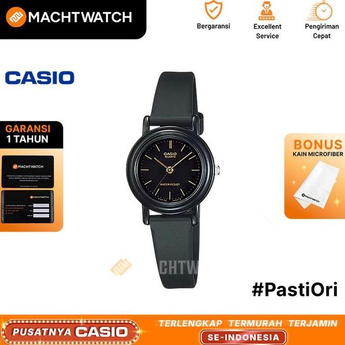 ernarahmatih - jam tangan unisex analog casio standard lq-139amv-1eldf lq139 lq-139amv black dial bl