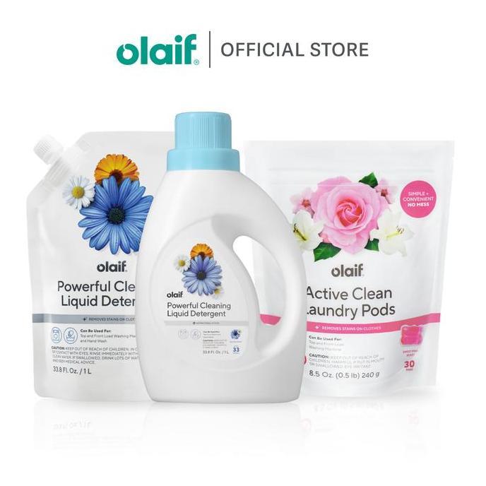 [Bundle] Olaif Powerful Cleaning Liquid Detergent Bottle / Refill / Detergent Pods