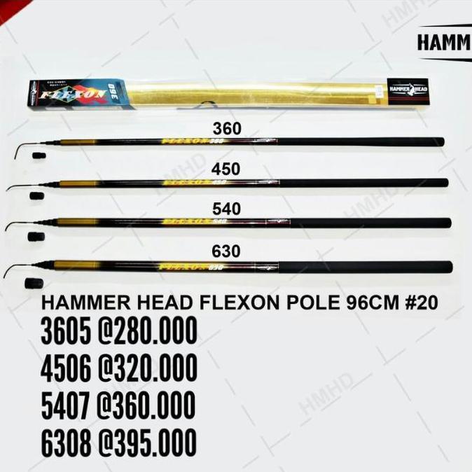 TERMURAH - tegeg pancing kaku hammerhead flexon 360 450 540 630 tegeg laut sale
