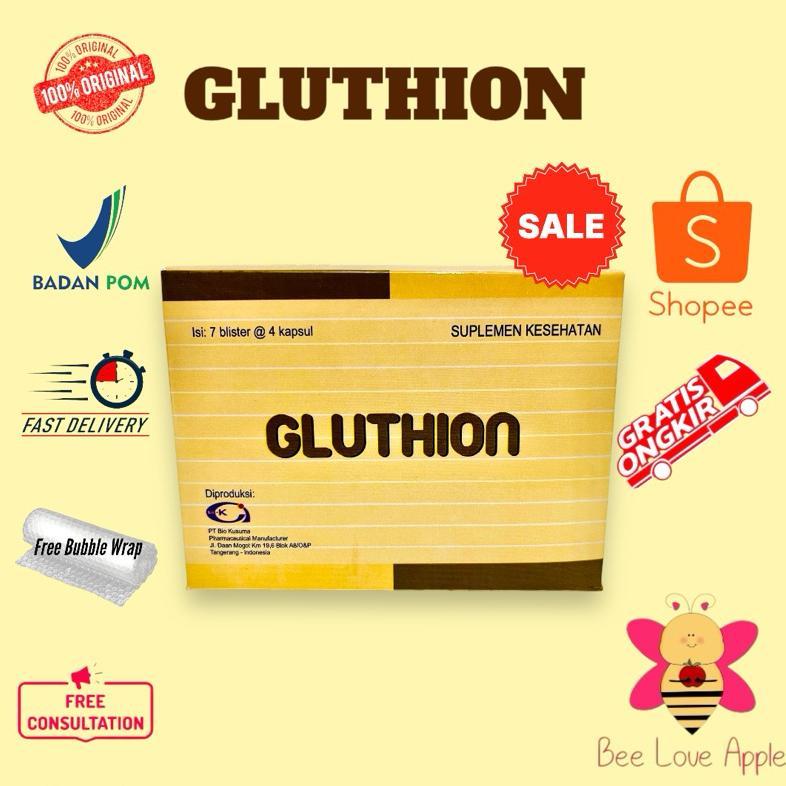 Gluthion Kapsul Whitening / Pemutih Aman Registrasi Bpom