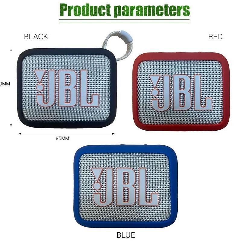 fits For JBL GO2/GO3/GO4 Case Silikon -Pelindung Tahan Jatuh & Debu, Cover Lembut untuk Speaker Blue