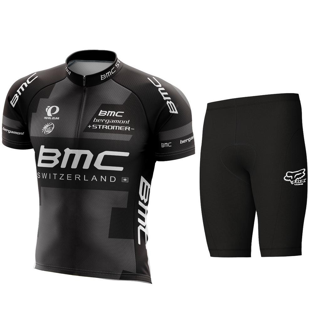 CUCI GUDANG Setelan Kaos Jersey Sepeda dan Celana Sepeda Set BMC MTB Roadbike Unisex
