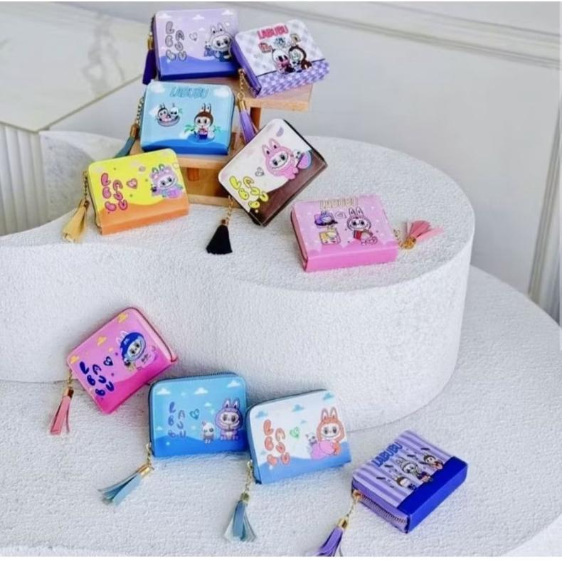 Termurah Dompet Koin Karakter Kuromi Labubu Dompet Koin Dan Card Dompet Resleting Wanita