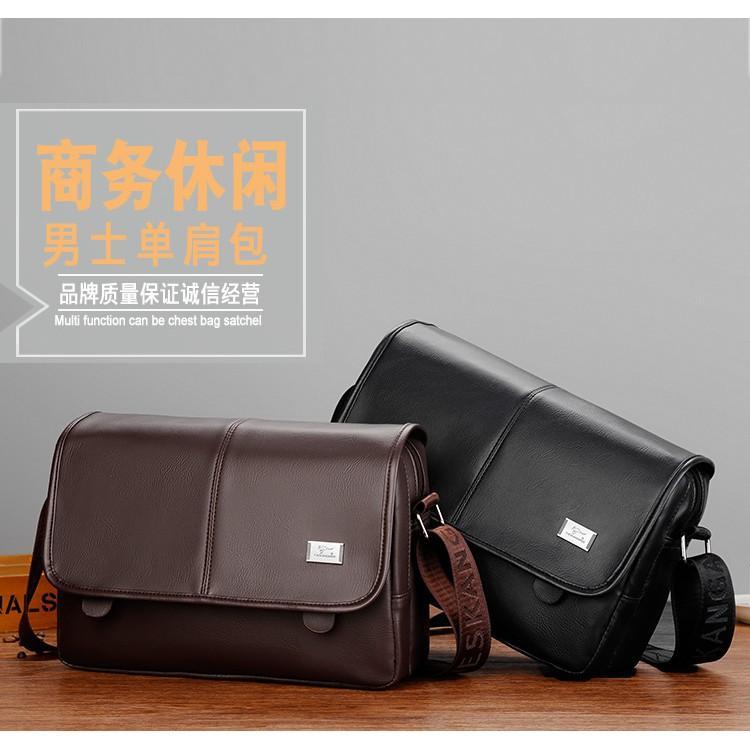 [Original] Yueskangaroo Tas Selempang Kulit Pria Import Casual Style Fashion Messenger Bag