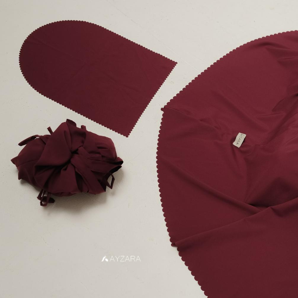 new ayzara - mukena dewasa lite polos ataya series