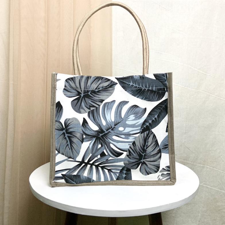 DISKON TAS JINJING KANVAS TALI SUMBU HANDBAG KANVAS MOTIF KECIL TAS TALI SUMBU MINI TAS MUKENA TAS T