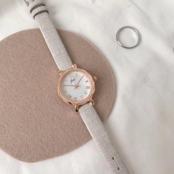 FAVORIT Jam Tangan Wanita Jhui Kecil Analog Romawi Fashion Wanita
