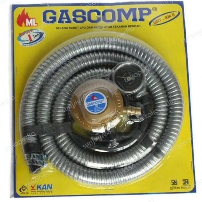 SELANG GAS REGULATOR LPG GASCOMP GRT924E ANTI BOCOR