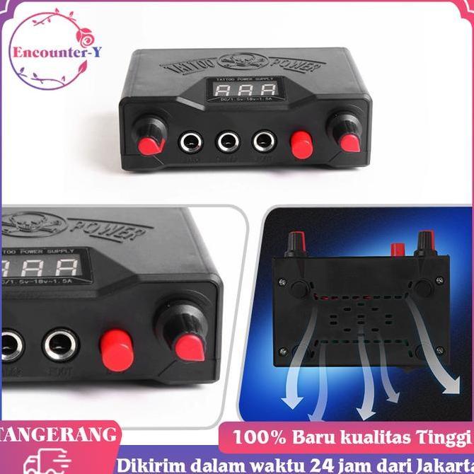 IDSTORE Tattoo Power Supply 0-18v Adjustable Power Supply Mesin Tattoo (Hanya Power Supply)