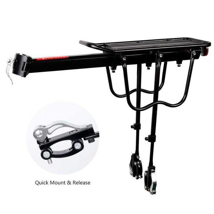 Rak Boncengan Belakang Sepeda Rear Rack Screw Mount Aluminium Alloy Kuat dan Ringan Cocok untuk MTB 