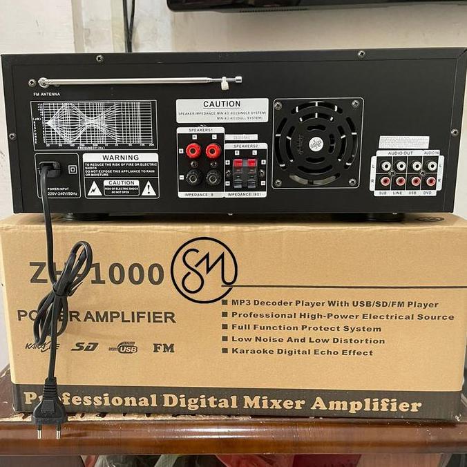 Amplifier Mixer Power X-sys ZH-1000 Ampli Bluetooth Xsys ZH1000