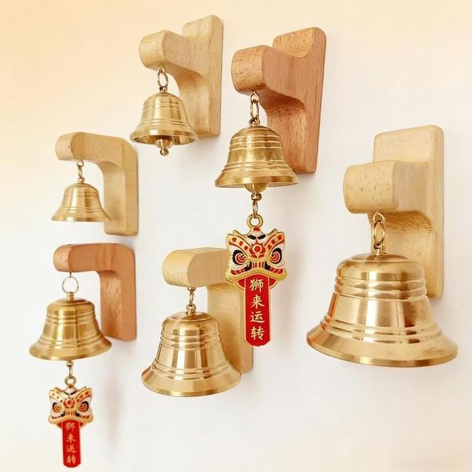 LEZA Bel Pintu Lonceng Pintu Kuningan Bel Pintu Kenari Magnetic Wind Chimes Bel Dekorasi  Pintu Buka