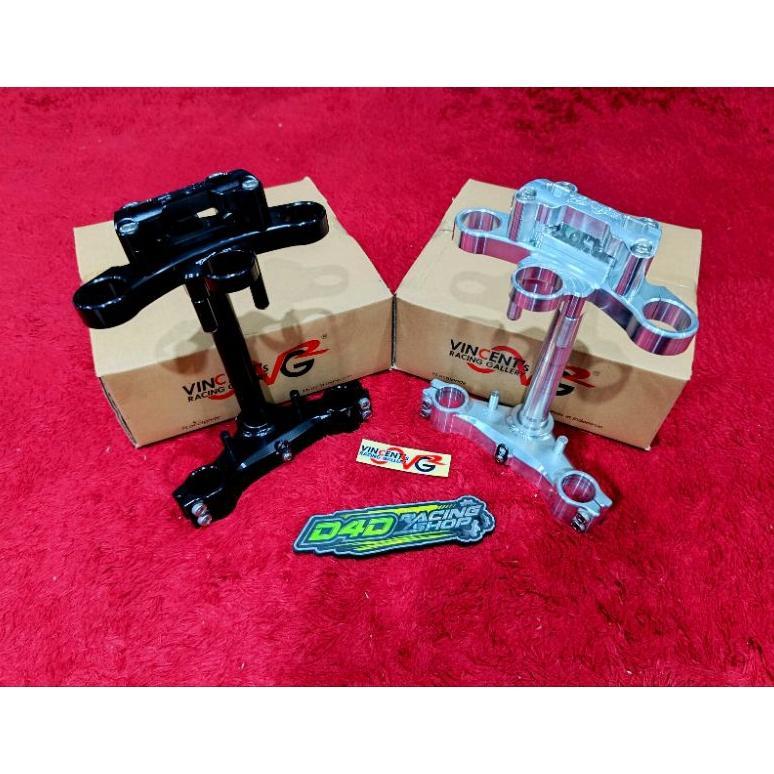 SEGITIGA TRIPLE CAMP CNC VRG ATAS BAWAH NINJA R DAN SS STANG PIPA ATAU STANG STANDAR PNP ORIGINAL NI