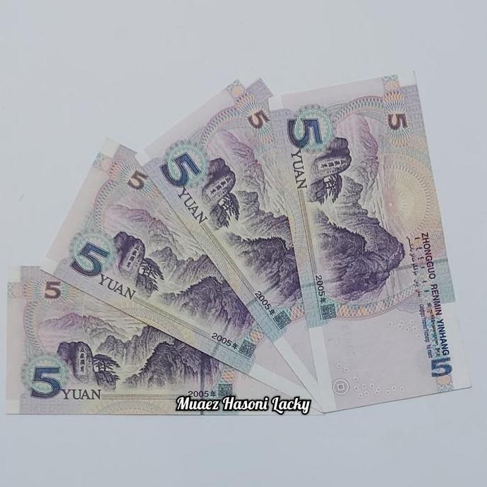 Koleksi Yuan China Pecahan 5 Yuan