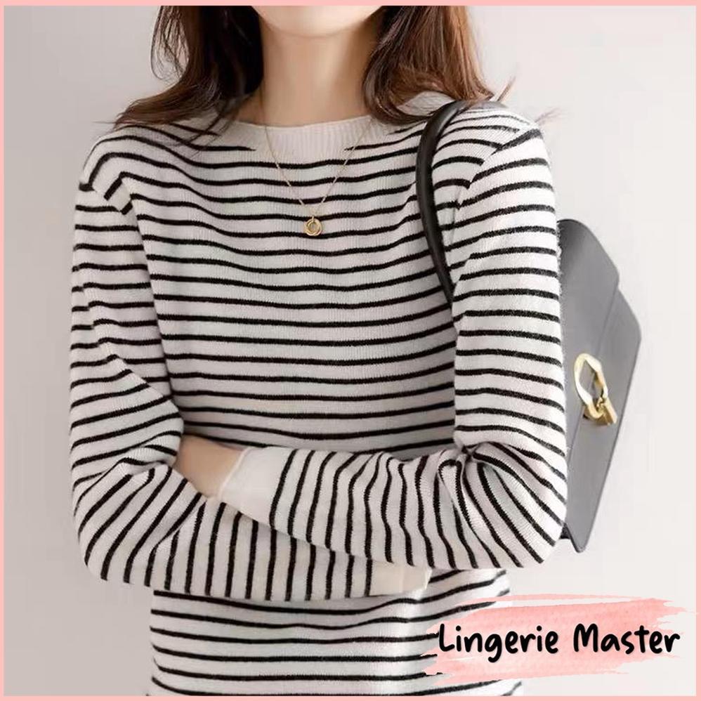[ LINGERIE MASTER ] - (T-48) Sweater Soft Knit Import Long SLeeve - Atasan Rajut Pakaian Wanita