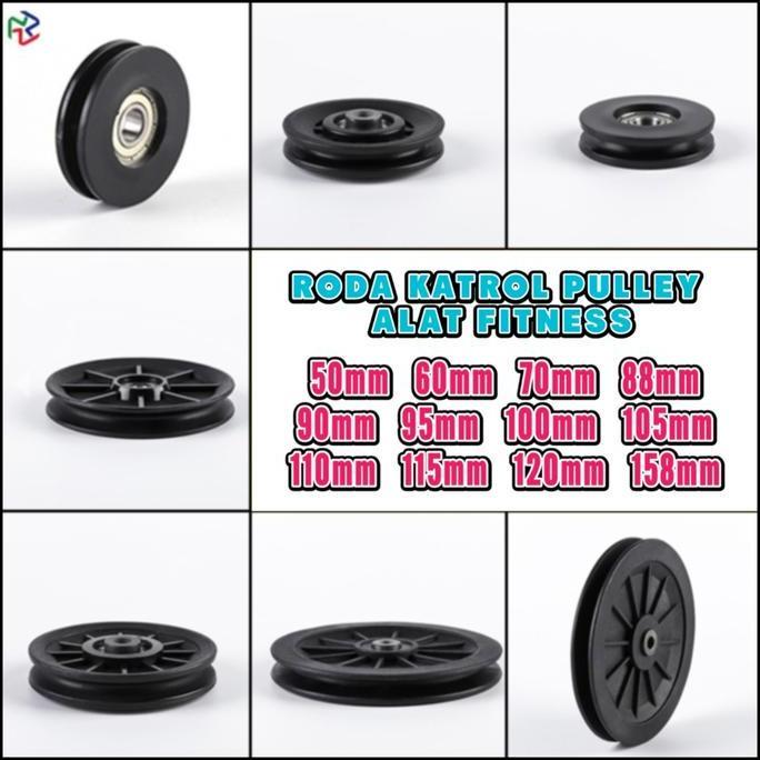 ((PROMO)) Roda Katrol Pulley Gym Alat Fitness Sparepart Perlengkapan Alat Fitnes