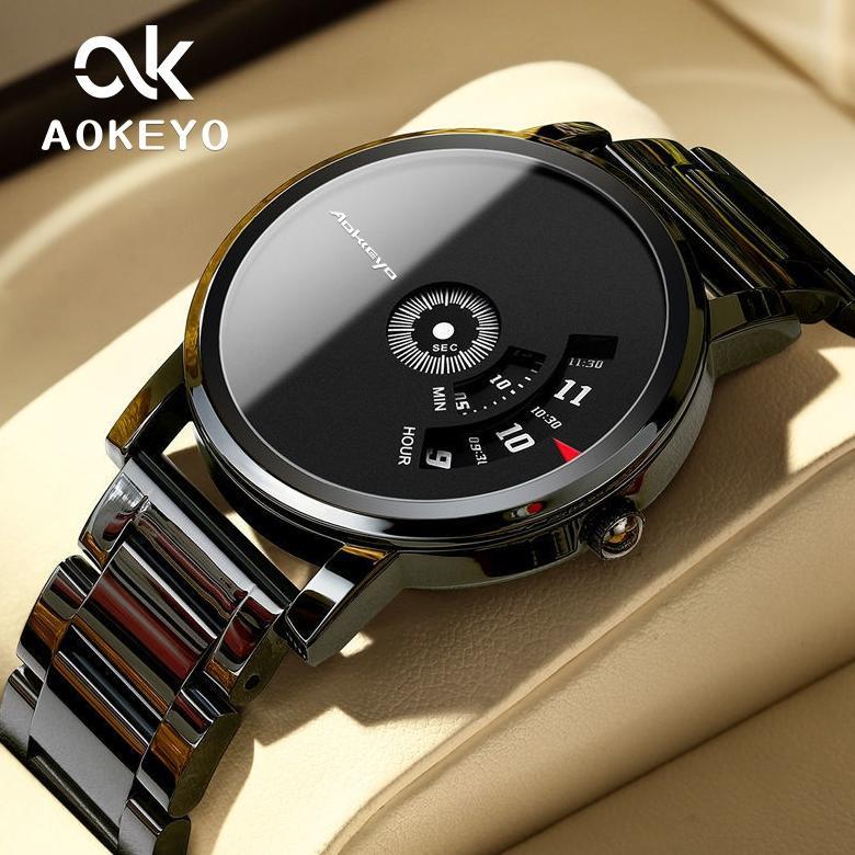 EXCLUSIVE Aokeyo S230 Jam Tangan Pria Anti Air ORI Luxury Bisnis Jam Tangan Pria Stainless Steel Jam