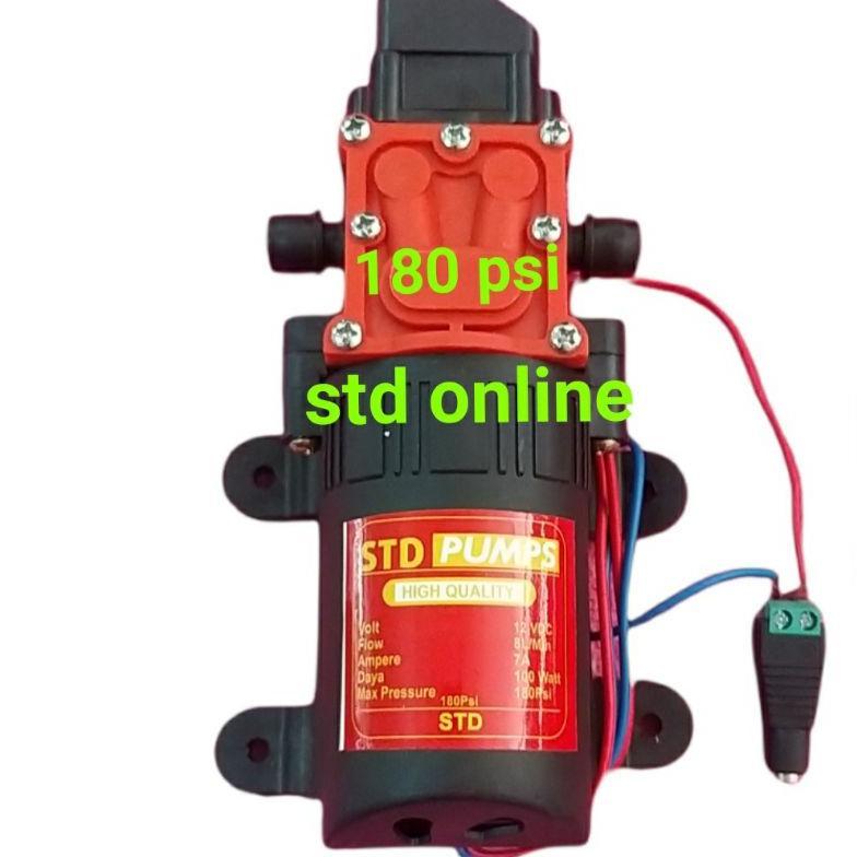 DINAMO POMPA DC 12V 180 PSI RED PUMP DINAMU STEAM DC 180PSI