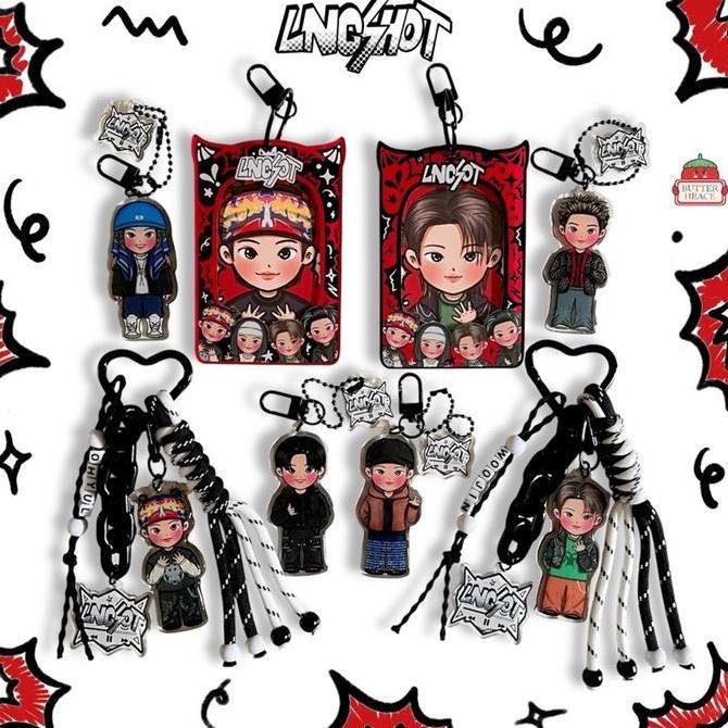 LNGSHOT BAGCHARM & PHOTOCARD HOLDER | Keychain Glitter LNGSHOT | cahol