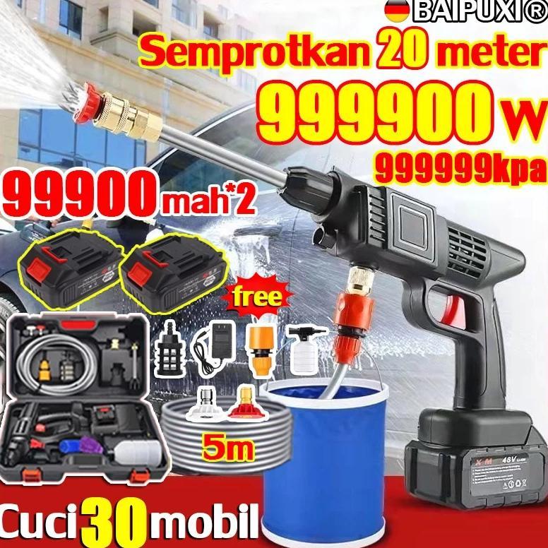 Nosel 6 in 1 GratisAlat Cuci Mobil Semprot Jet Cas Rentang 20 M Mesin Steam Jet Cleaner Semprotan Cu