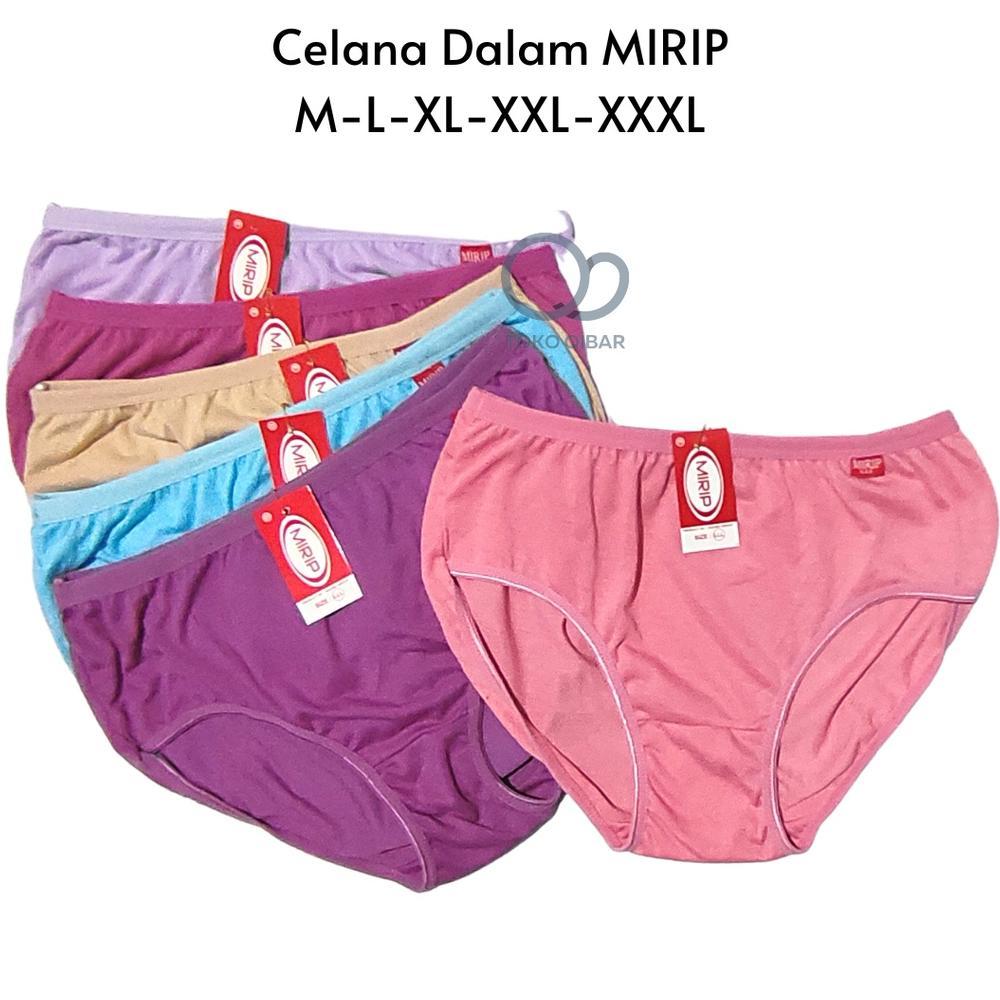 SUPER DEAL 3 Pcs Celana Dalam CD Wanita Polos Halus Size M-L-XL-3L-4L-5L Undies Cewek Dewasa Remaja 