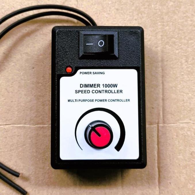 Dimmer AC 220V 1000W Pengatur putaran dengan Saklar ON OFF untuk gerinda bor dinamo kipas motor spee