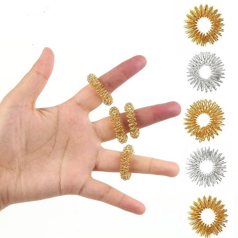 5pcs Terapi Jari Pijat Relax Sujok ~ Magnet Cakra Finger Therapy Terapi Jari ~ Sujok Therapy