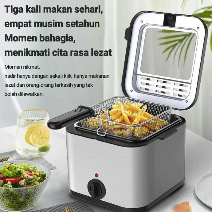 Penggorengan Listrik 2.5L / Alat Goreng Dalam Multifungsi / Mesin Ayam Goreng / Mesin Penggorengan L