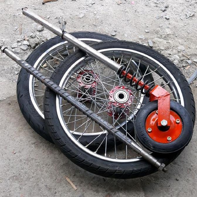 Roda Gerobak Ring 17 inch Gletrek 300kg 1set Roda Gerobak Dorong