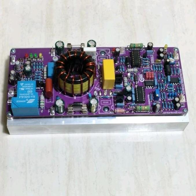 Kit D1K5 Pro Full fitur 130Vdc Class D 1k5 Power Amplifier