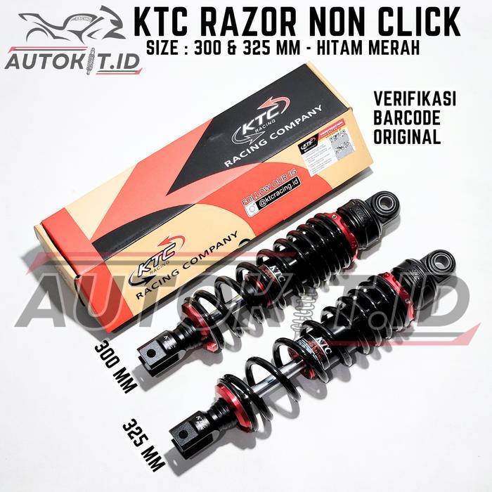 Shockbreaker Shock Ktc Razor Non Click  Untuk Vario 110 125 150, Beat, Scoopy, Genio, Spacy, Mio, Fi
