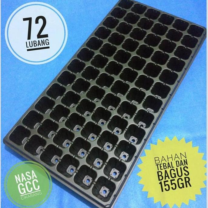 2 TRAY SEMAI 72 LUBANG SEMAI BAHAN TEBAL