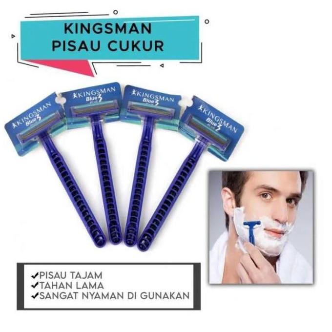 3sahajagroup   - 12 pcs 24 pcs kingsman alat cukur kumis alat cukur jenggot alat cukur bulu 3 mata p