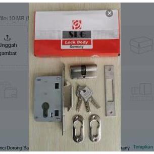 Body Kunci Pintu Dorong Soligen / Body Kunci Pintu Geser