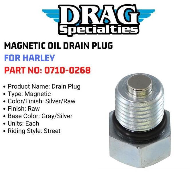 MAGNETIC OIL DRAIN PLUG FOR HARLEY 0710-0268